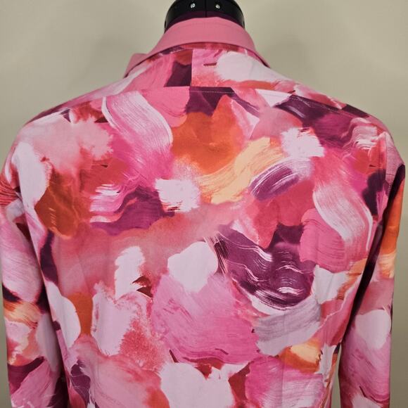 Women's Athleta Pink Floral "Run With It Printed Jacket" | Size Medium - Picture 8 of 12